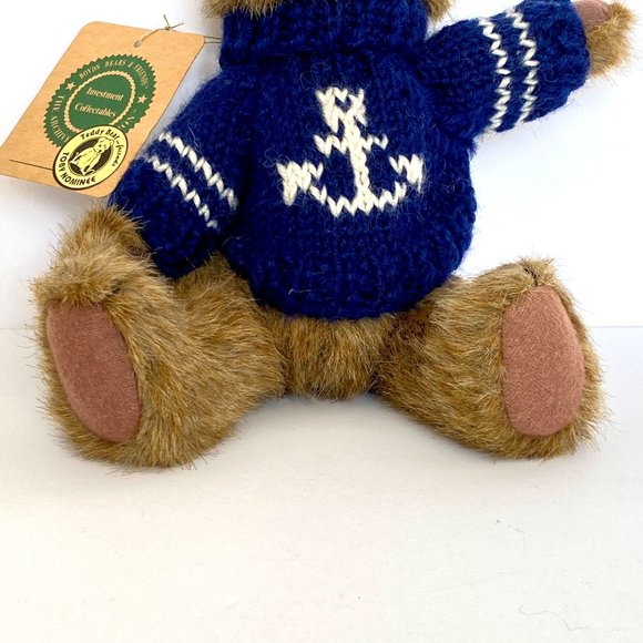 Nautical Archive Collection Boyds Bears Plush Anchor Sweater Vintage With Tags - Picture 4 of 14